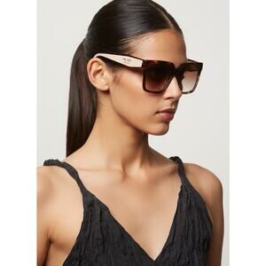 PRADA PR 24ZS 07R0A6 Caramel Tortoise Brown Lenses Women Sunglasses AUTHENTIC